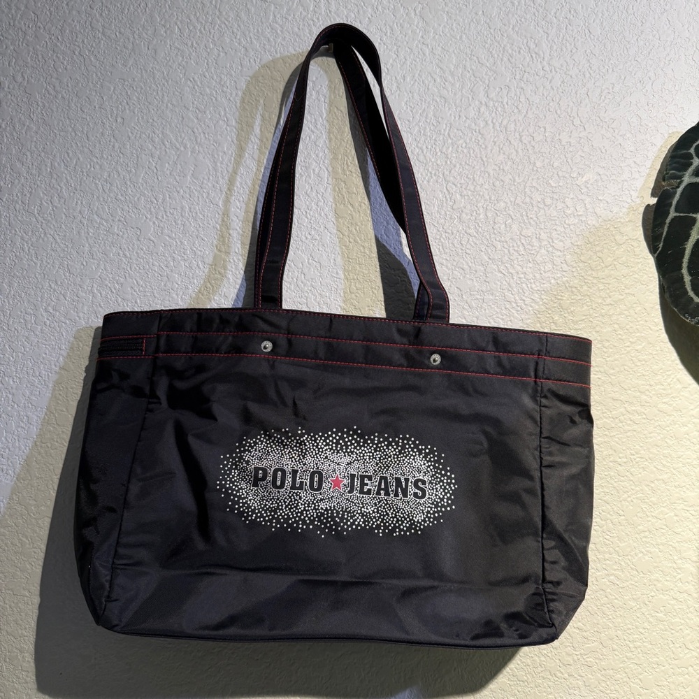 Vintage Jeans Black Tote Bag Y2K 90’s